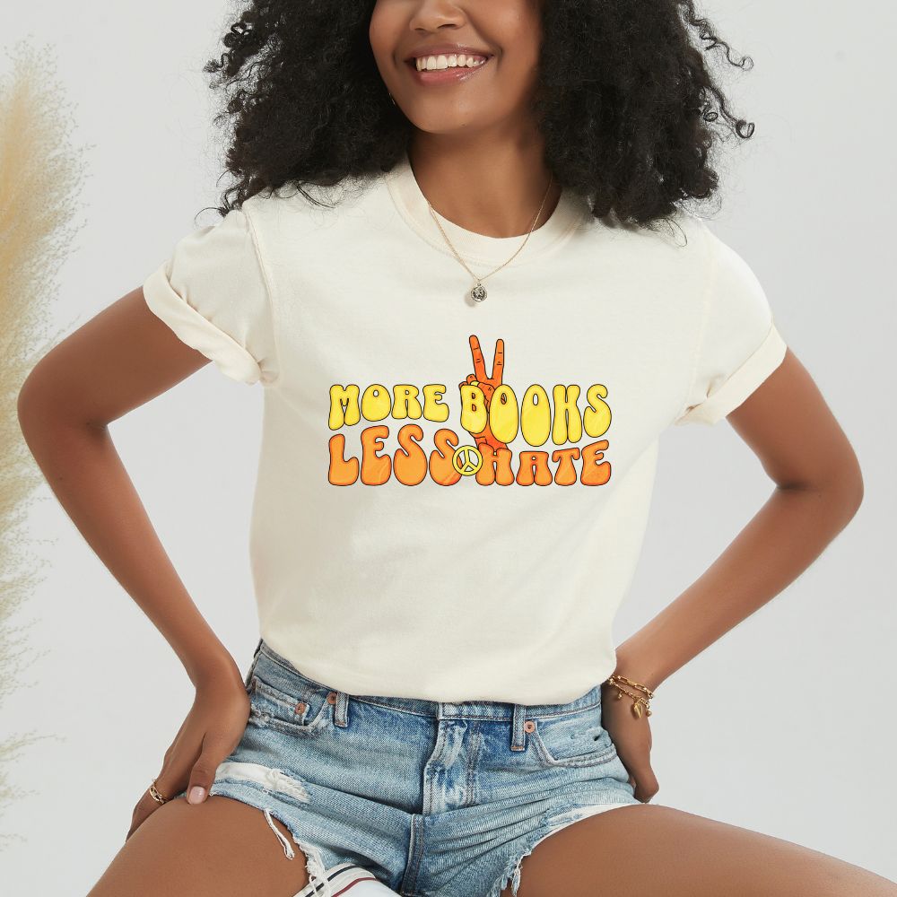 More Books Less Hate Women's Tee